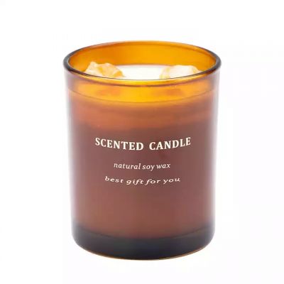 Wholesale scented candle in glass jar 8oz 10oz 12oz Clear empty Glass candle jars 