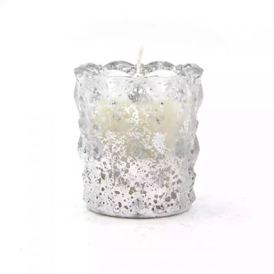 Factory hot-selling electroplated colored massage candle container