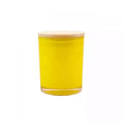 7oz Wholesale Hot Sale Colorful Empty Polished Glass Candle Jar for DIY Candle Making as HOme Decoration in Bulk