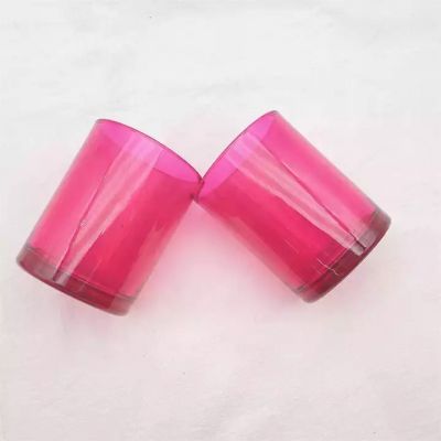 cheap 9oz 10oz empty candle containers wholesale multi colored glass votive candle holders