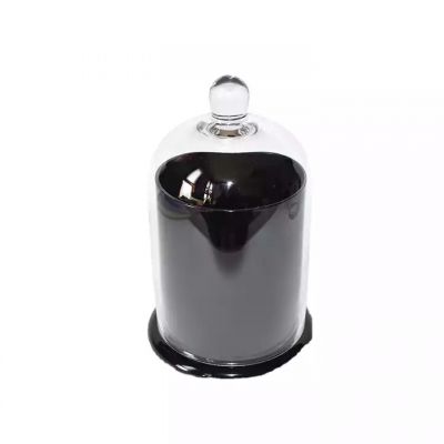 mini small medium big large different sizes dome base borosilicate cloche jar candle holder