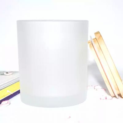 8 oz frosted candle jars bulk empty candle jar wholesale high quality luxury white frosted candle jar
