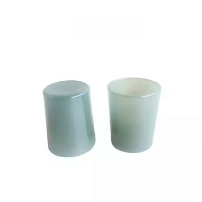green grey elegant glass candle jars 5.6cm x 6.3cm jars for candle making 4oz