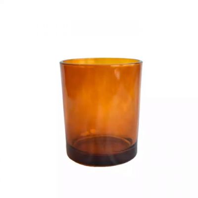 empty candle vessel 7oz 210ml clear brown candle jars