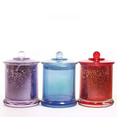 New unique shape aromatic candle container Empty candle jar with lid
