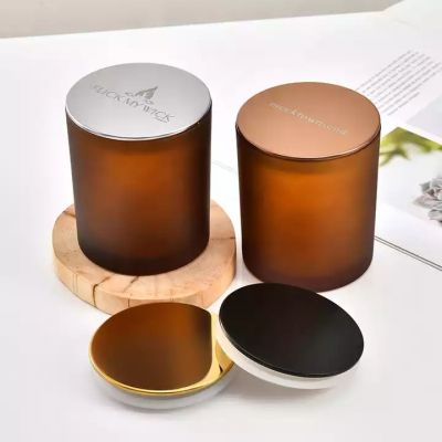 Amber empty Tealight Candle Holder for Wedding Table Glass Candle Holders Bulk for Home Decor