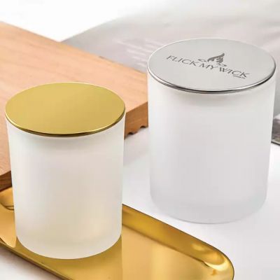 Vegetable oil soybean candle jar aroma wax separate jar glass candlestick with lid