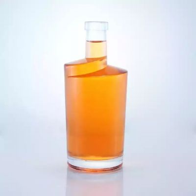 Customized Shape Extra Flint 750ml Vodka Glass Bottle Hot Sale In Mexico Empty Glass Bottle With Cork