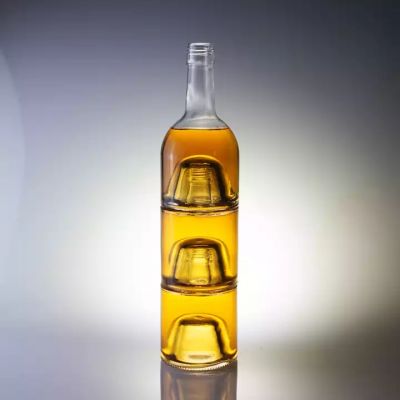 Latest Model Delicate Decal Mini Liquor Whisky 50ml 100ml 200 Ml Glass Bottle For Aluminium Cap