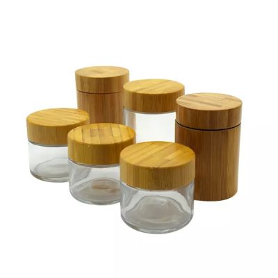 Factory Price Glass Jar Packaging Container with Environmental Child Resistant lid 1oz 2oz 3oz 4oz 5oz 6oz