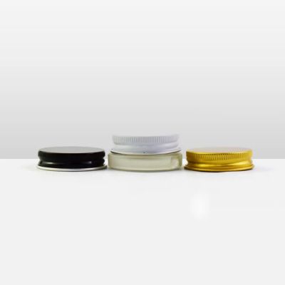 Small 1 Gram Smell Proof Glass Container 7ml Glass Jar For Extacts /Concentrates With Sliver//White/Black Gold Aluminum Lid