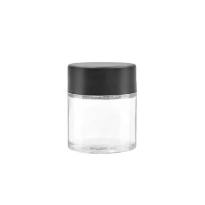 custom 1oz 30ml round transparent Straight side CR Child resistant concentrate jar flower glass jar with child resistant lid