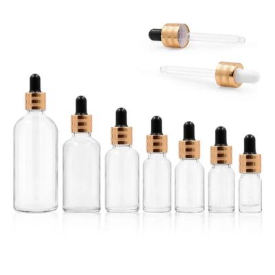 Wholesale different specifications Essential oil glass bottles with dropper lid
