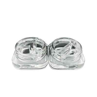 New arrival 3g 5g 7g 9g white clear child proof glass concentrate jars