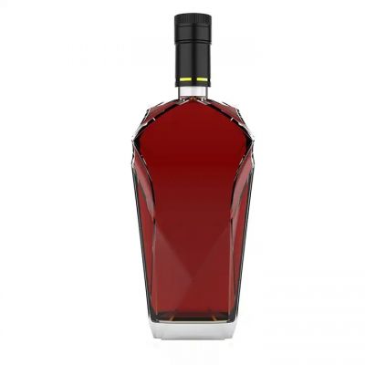 High quality glass spirit bottle 750ml wine Rum brandy Vodka Tequila bottle