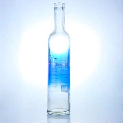 hot sell 1000ml super flint vodka bottle liquor glass bottle with cork top
