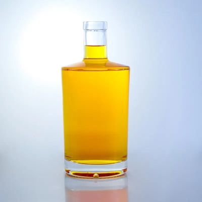Flint Premium Drinks High Base Round Oblique Shoulder Exclusively Made Spirit Glass Bottle