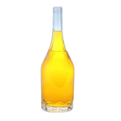 Wholesale round 600ml 500ml high-capacity narrow neck spirits bottles bulk