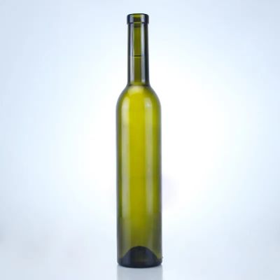 Best quality 350ml green color vodka spirits glass bottle with aluminum caps