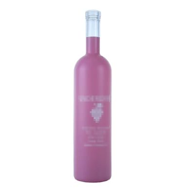 Super flint 500ml 750ml coating square pink Original Spirits Bottles