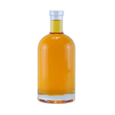 Hot sale 700ml 750ml popular whisky bottle vodka glass bottle with cork cap