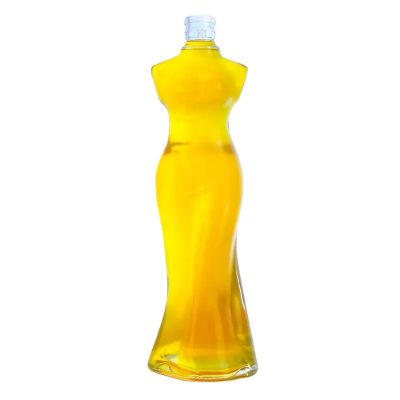 woman body customized shape spirits liquor all volume bottles with dropper