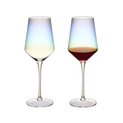 Wine Glasses Wholesale Popular High quality Wine Glass Goblet Custom Red KOREAN Quantity White Customized Europe Colored Cups