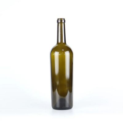 Good quality cheap price 750ml 650g weight cork finish bottle of red wine