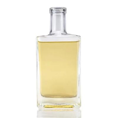 Wholesale Square 500ml 700ml 750ml Bottle Olive Oil Liquor Gin Tequila Vodka Glass Bottle