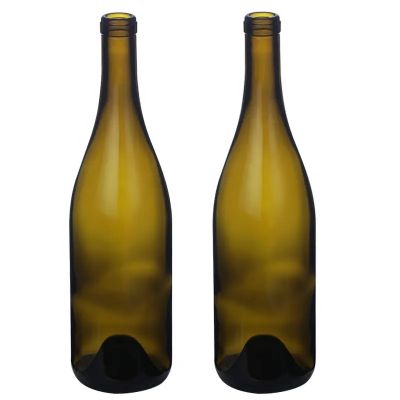 Low Price Push Up Bottom 750ml 550g Burgundy Wine Glass Bottle