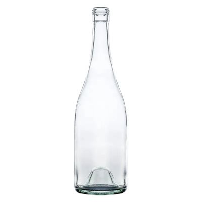Factory supplier pot-bellied glass bottle 750ml screwcap burgundy wine bottle