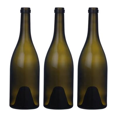 Bulk purchase custom logo shock resistance lead free wine bottle burgundy