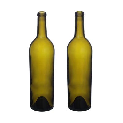 Custom colour 750ml 560g zinfandels win bottle red bordeaux bottle