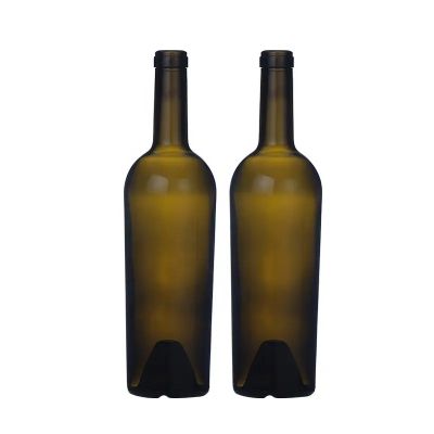 Fast delivery cork finished 750ml 880g empty bordeaux wine glass bottle