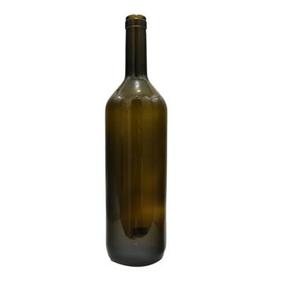 High Capacity Wine Glass Bottle Bordeaux Shape 1000ml With Cork