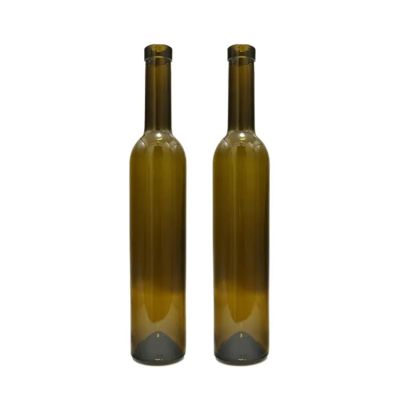 Factory Direct 500ml Clear and Antique Green Glass Bottles Empty Bordeaux Glass Wine Bottle 50cl