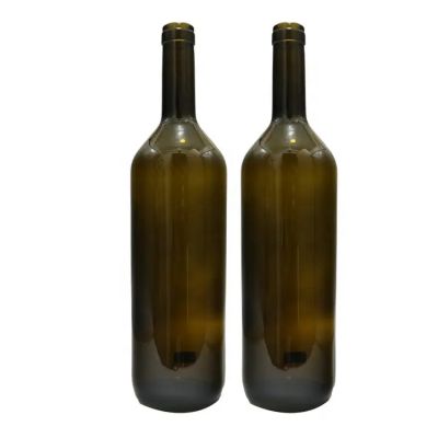 Antique Green Wholesale Manufacturer 1000ml Bordeaux Wine Glass Bottle