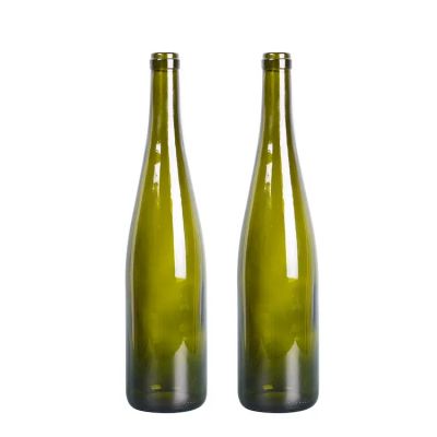 Wholesale 750ml Empty Antique Green Wine Glass Bottle Custom Logo