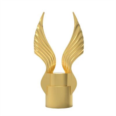 Supplier Luxury Metal Zinc Alloy Perfume Bottle Cap Zamac Golden Cap with Logo