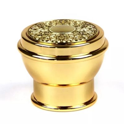 Luxury Zamac Perfume Bottle Cover 15Mm Gold Metal Zinc Alloy Perfume Bottle Cap With Logo