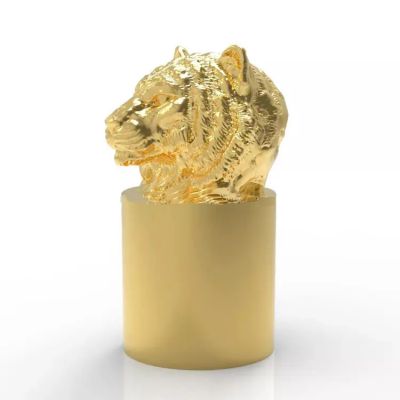 Luxury Animal Perfume Cap lion Zamac Perfume Cap With Insert