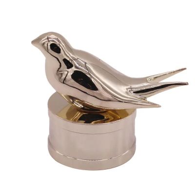 New Zinc Alloy Swallow Head Perfume Cap Cosmetic Bottle, Metal Cover Manufacturer Custom Made