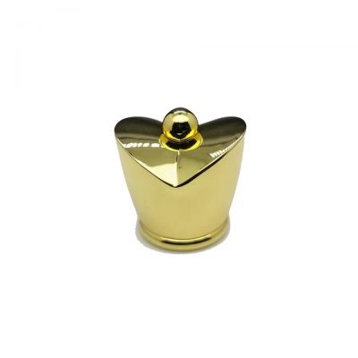 Custom design cosmetic luxury zamac metal fancy perfume bottle cap