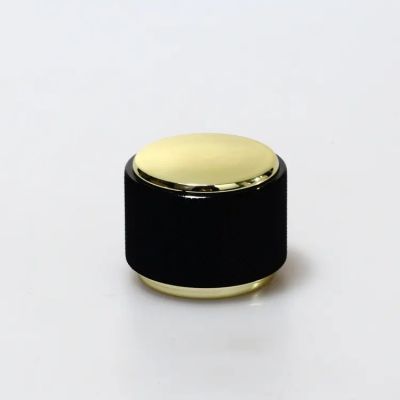 High quality unique customized luxury resin perfume bottle lid metal magnet custom perfume cap