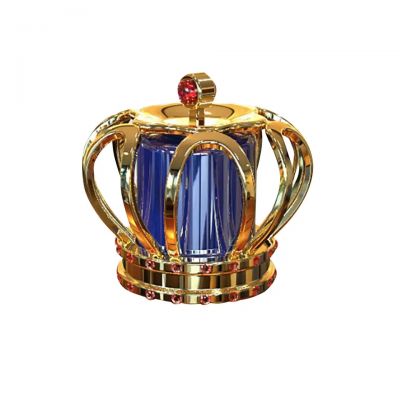 Luxury Gold Crown Metal Perfume Bottle Cap Zinc Alloy Perfume Cap for Crimp Neck Perfume Bottle