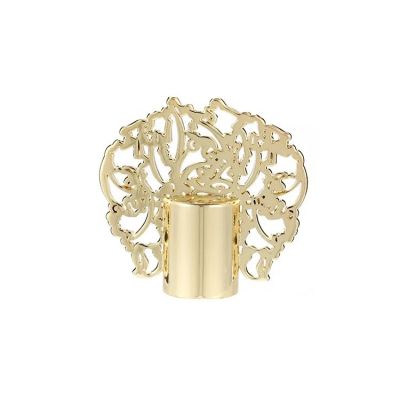Fashion Design Luxury Metal Zinc Alloy Perfume Custom Bottle Crown Cap Perfume