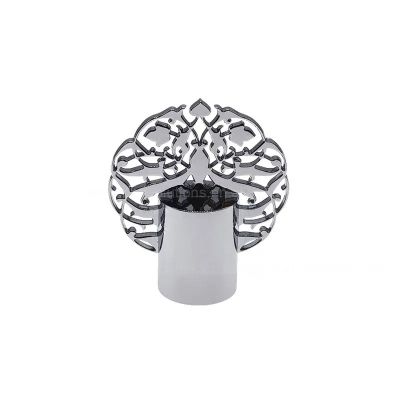Direct Manufacturer Silver Hollow Out Special Design Parfum Bottle Covers Customized Metal Cap Zinc Alloy Perfume Bottle Caps