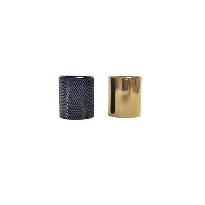 Wholesale 15mm Gold Metal Zinc Alloy Easy Crimp Capping Round Aluminum Perfume Cap