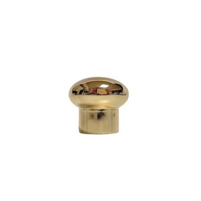 Custom Gold Zinc Alloy Metal 15mm Easy Crimp Round Perfume Cap