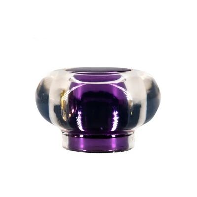 High Quality Luxury Double Layer Purple Bright Clear Surlyn Spherical Perfume Cap